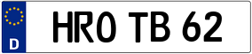 Trailer License Plate